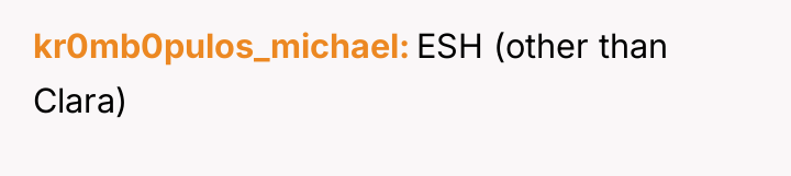 kr0mb0pulos_michael ESH (other than Clara)
