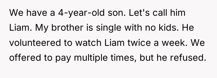 We have a 4-year-old son. Let's call him Liam. My...