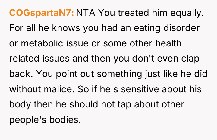 COGspartaN7 NTA You treated him equally. For all he knows...