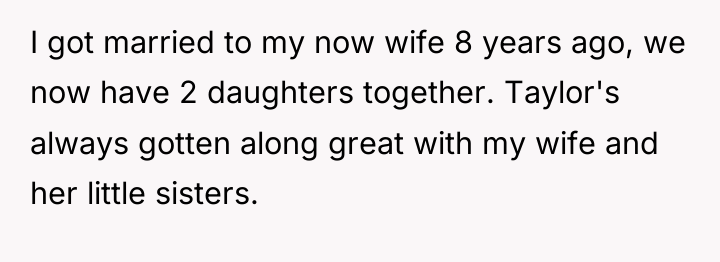 I got married to my now wife 8 years ago,...