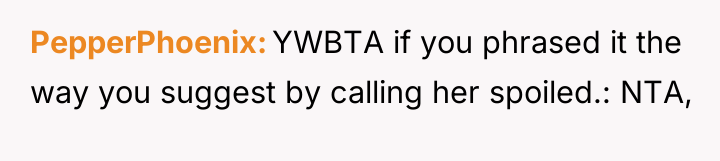 PepperPhoenix YWBTA if you phrased it the way you suggest...