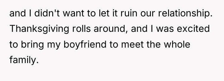 and I didn't want to let it ruin our relationship....