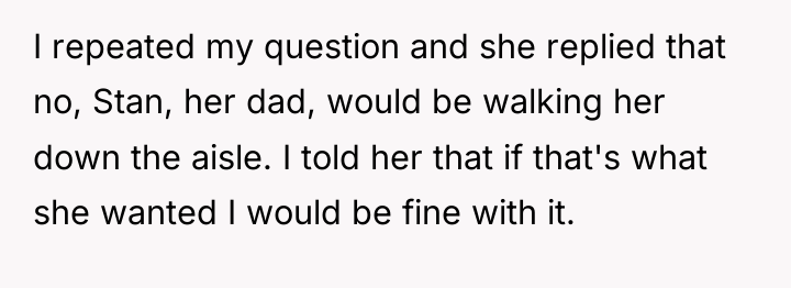 I repeated my question and she replied that no, Stan,...