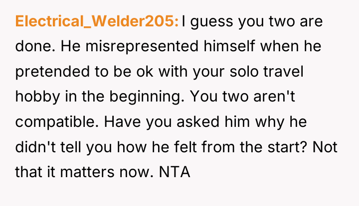 Electrical_Welder205 I guess you two are done. He misrepresented himself...