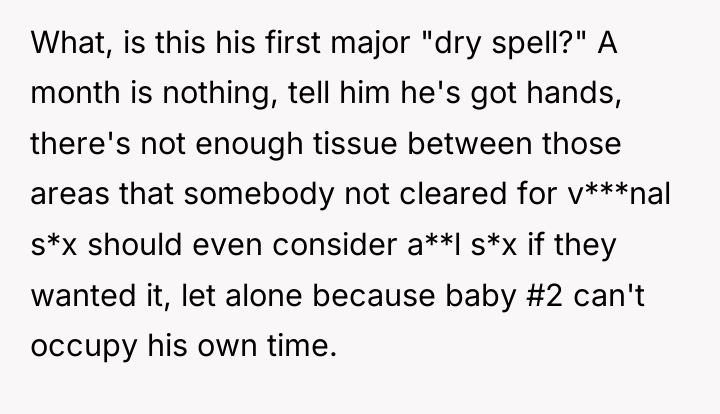 What, is this his first major "dry spell?" A month...