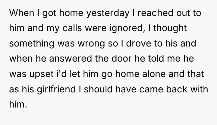 When I got home yesterday I reached out to him...