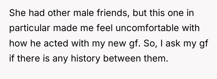 She had other male friends, but this one in particular...