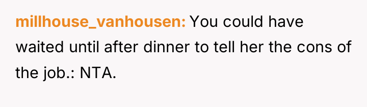 millhouse_vanhousen You could have waited until after dinner to tell...
