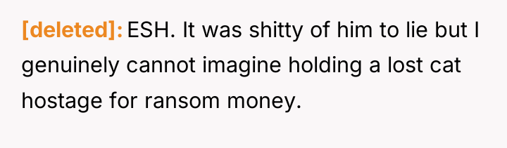 [deleted] ESH. It was shitty of him to lie but...