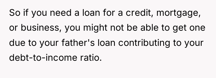 So if you need a loan for a credit, mortgage,...