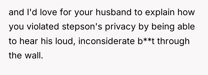 and I'd love for your husband to explain how you...
