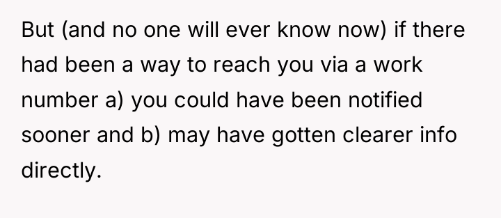 But (and no one will ever know now) if there...