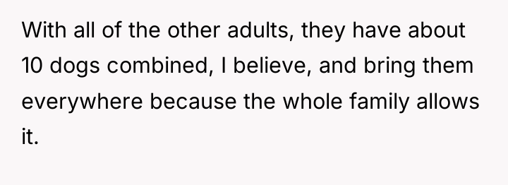 With all of the other adults, they have about 10...