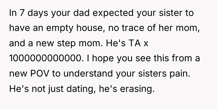 In 7 days your dad expected your sister to have...
