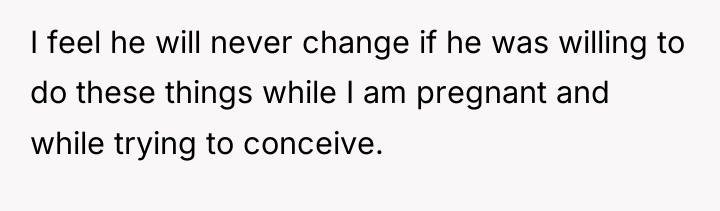 I feel he will never change if he was willing...