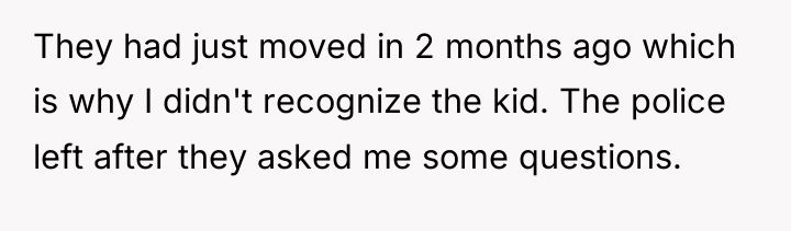 They had just moved in 2 months ago which is...