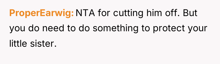 ProperEarwig NTA for cutting him off. But you do need...
