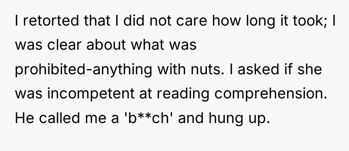 I retorted that I did not care how long it...
