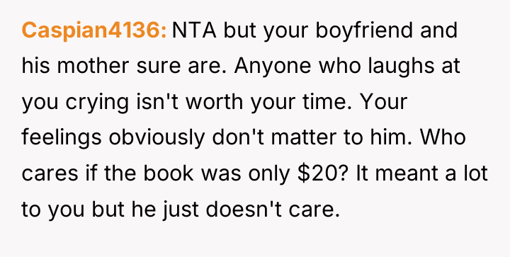 Caspian4136 NTA but your boyfriend and his mother sure are....