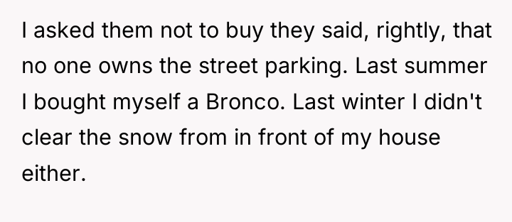 I asked them not to buy they said, rightly, that...