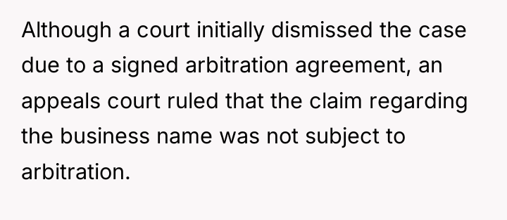 Although a court initially dismissed the case due to a...