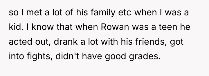 so I met a lot of his family etc when...