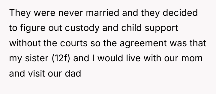 They were never married and they decided to figure out...
