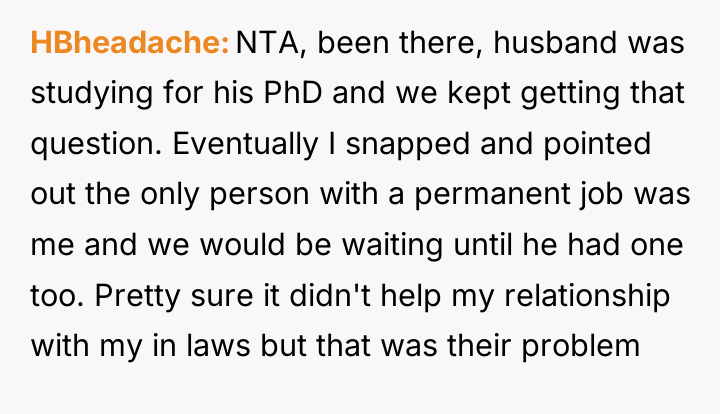 HBheadache NTA, been there, husband was studying for his PhD...