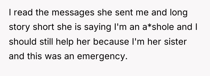 I read the messages she sent me and long story...