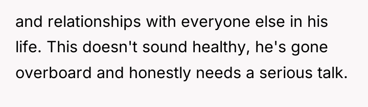 and relationships with everyone else in his life. This doesn't...