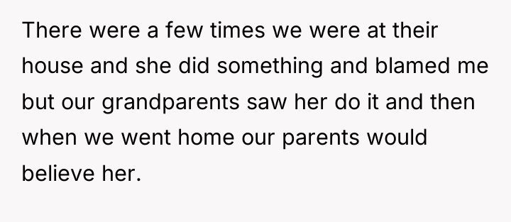 There were a few times we were at their house...