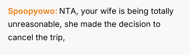 Spoopyowo NTA, your wife is being totally unreasonable, she made...