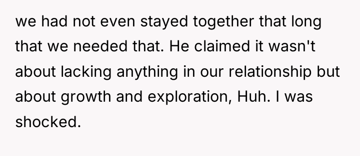 we had not even stayed together that long that we...