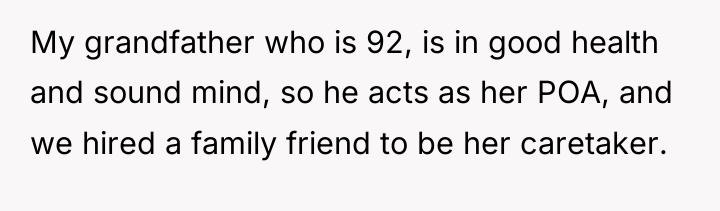 My grandfather who is 92, is in good health and...