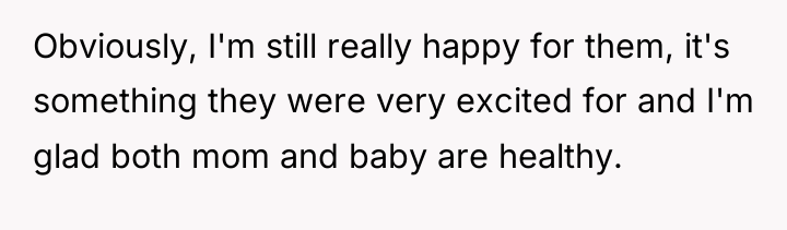 Obviously, I'm still really happy for them, it's something they...