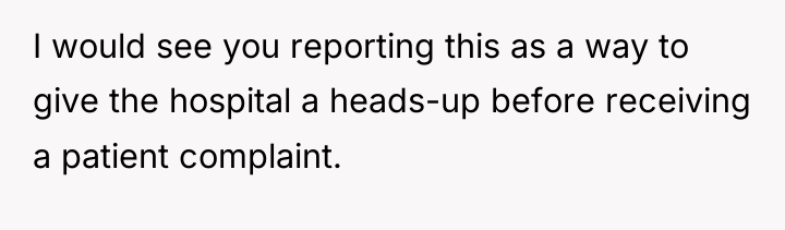 I would see you reporting this as a way to...