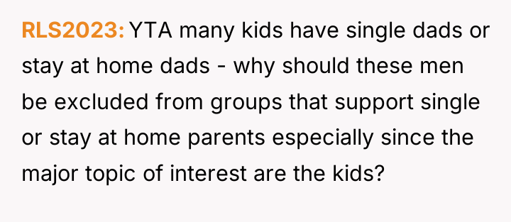 RLS2023 YTA many kids have single dads or stay at...