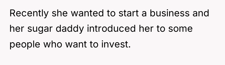 Recently she wanted to start a business and her sugar...