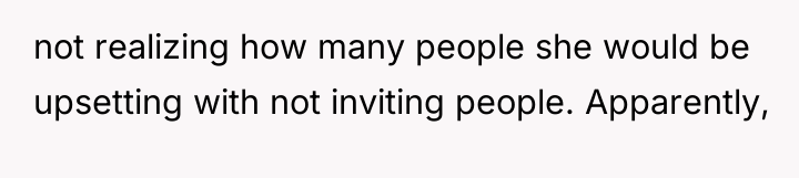 not realizing how many people she would be upsetting with...