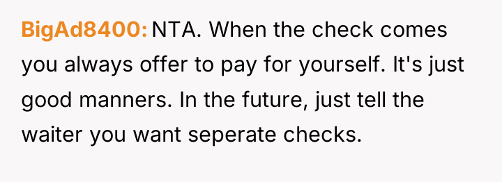 BigAd8400 NTA. When the check comes you always offer to...