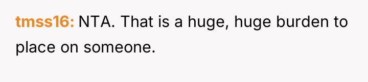 tmss16 NTA. That is a huge, huge burden to place...