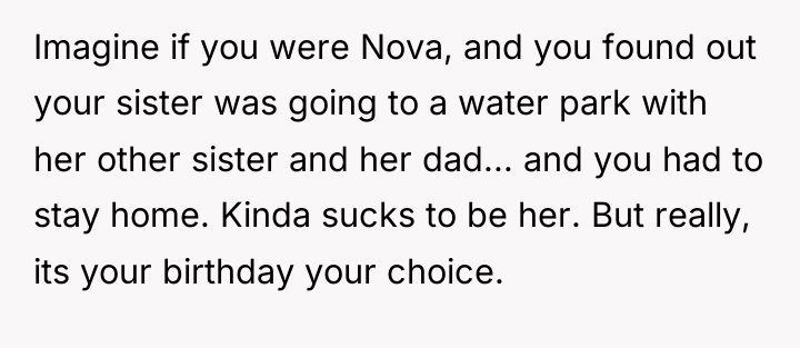 Imagine if you were Nova, and you found out your...