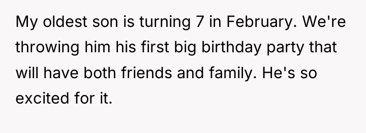 My oldest son is turning 7 in February. We're throwing...