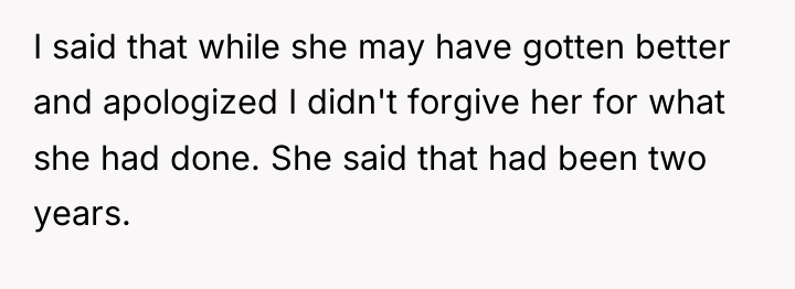 I said that while she may have gotten better and...