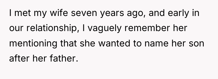 I met my wife seven years ago, and early in...