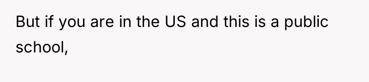 But if you are in the US and this is...