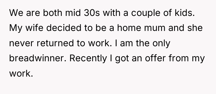 We are both mid 30s with a couple of kids....