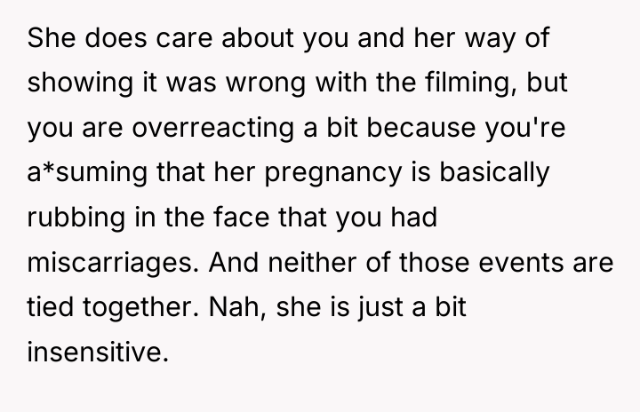 She does care about you and her way of showing...
