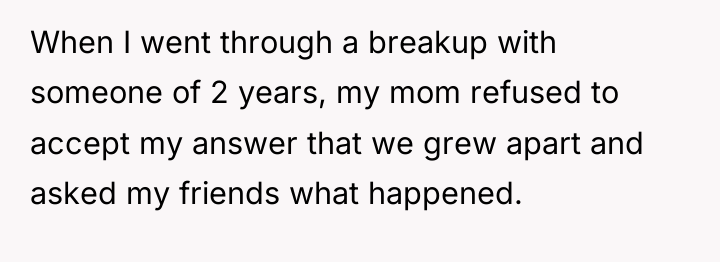 When I went through a breakup with someone of 2...