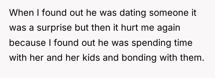 When I found out he was dating someone it was...